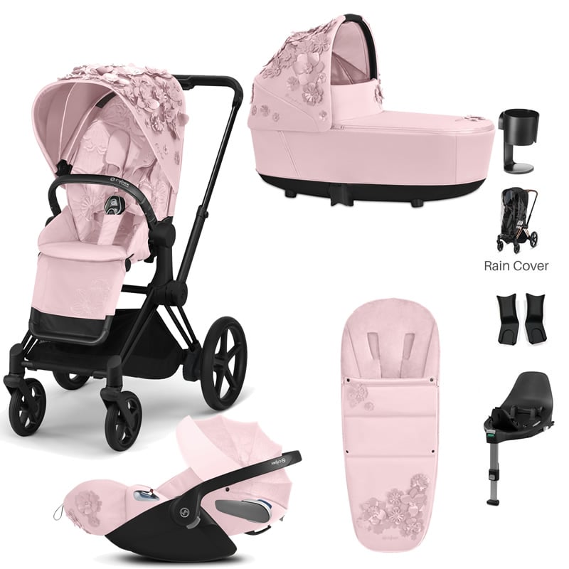 Cochecito paseo Cybex Priam Fashion Edition Simply Flowers pink