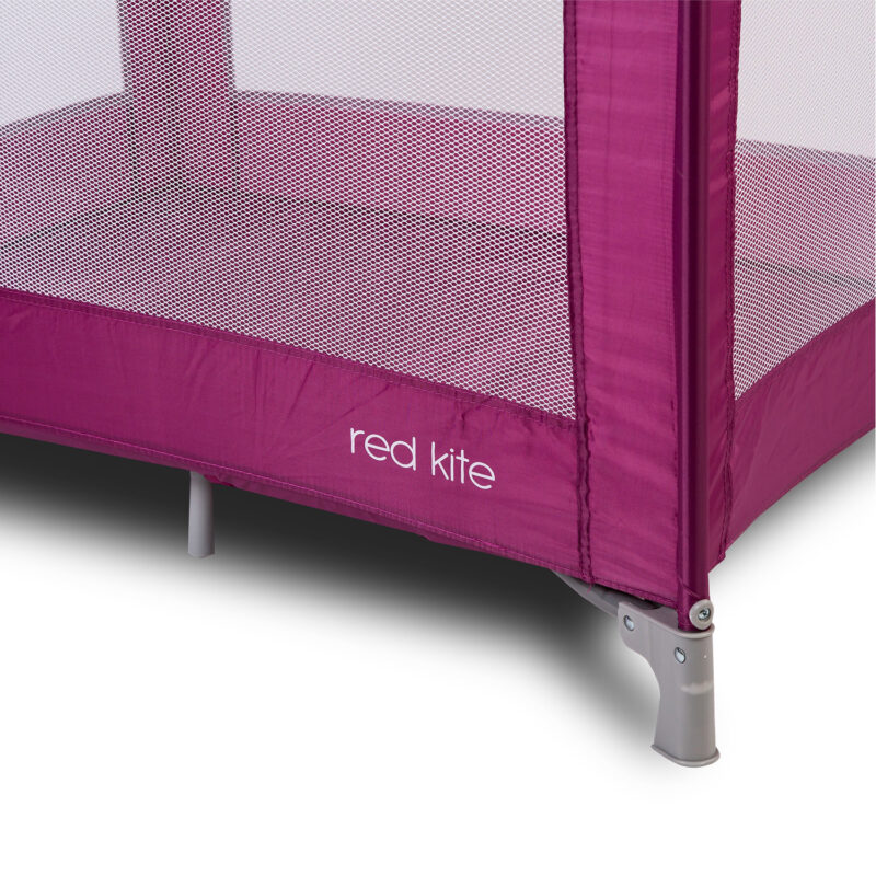 Red Kite Sleep Tight Travel Cot Raspberry (3)