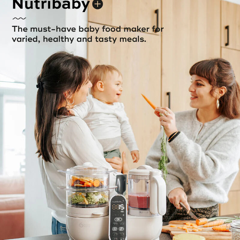 Babymoov Nutribaby(+) 6in1 Baby Food Maker - Mineral (5)