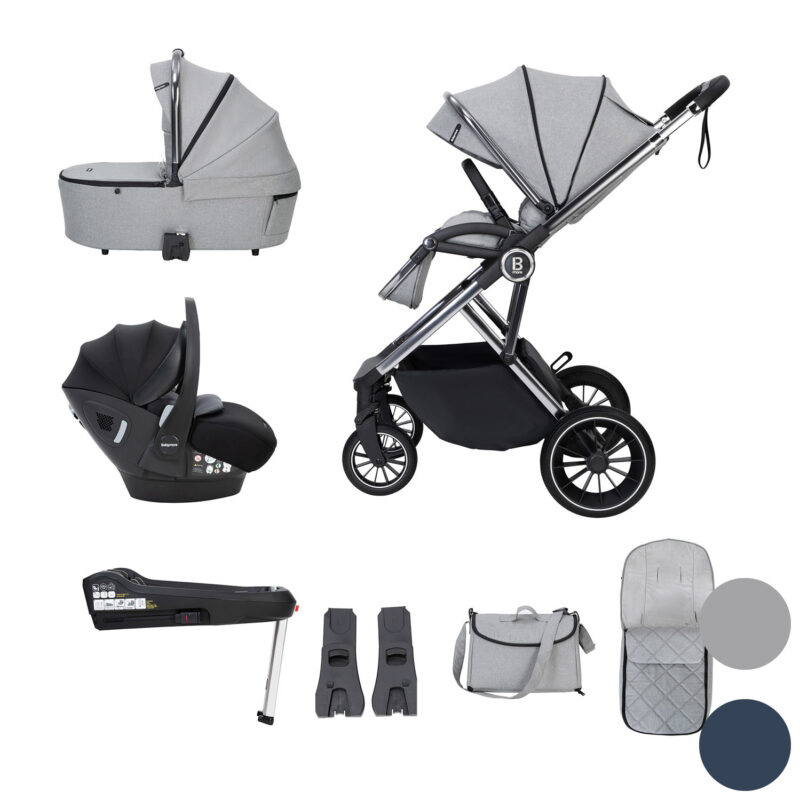 Babymore Chia Travel System Pecan with Base