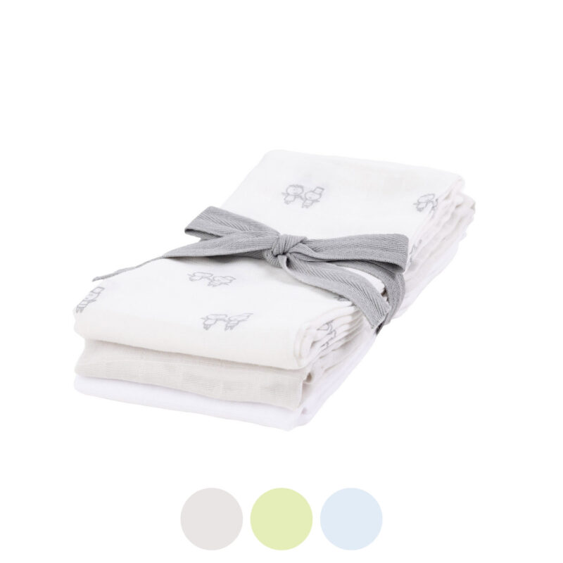 KIKI & SEBBY® 100% Cotton Muslin Swaddle Blankets