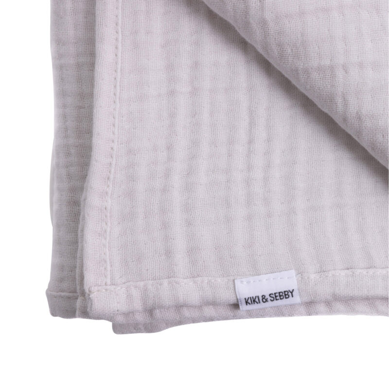 KIKI and SEBBY 4 Layer Muslin Blanket - Grey (2)