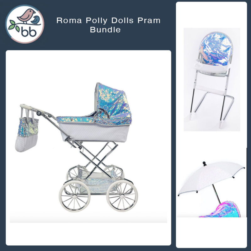 Roma-polly-dolls-pram-budle-
